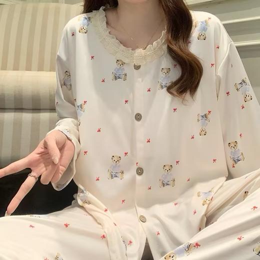 YW买手优选春季新款云朵棉印花宽松甜美家居服女士套装170545450（预售3-5天发货） 商品图1