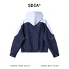 SDSA男装2026新款高贵轻奢韩版拼接假两件连帽夹克外套百搭宽松 商品缩略图4