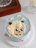 喜洋洋手绘卡通蛋糕-低糖处理无添加 商品缩略图0
