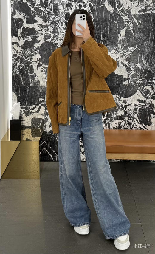 37-7 极限特惠48H 刘诗诗 ce经典 jolene 水洗磨白 中腰 微阔腿 牛仔裤 167/135能穿28码 商品图4