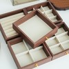 SWEET&COCO 胡桃木五层首饰收纳盒 13*13*19cm   收拾收纳整整齐齐 5层大容量 可拆卸隔层 商品缩略图2