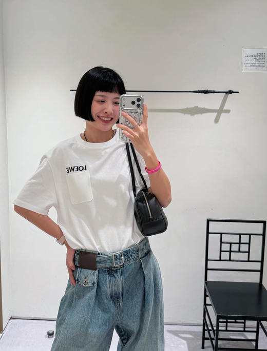 罗意威 2026早春新款 口袋刺绣T恤 白色（MM） 商品图3