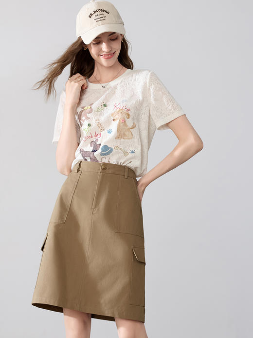 【百图lulu定制】【口袋裙】工装风 大口袋 帅气迷人 直筒半身裙 商品图5