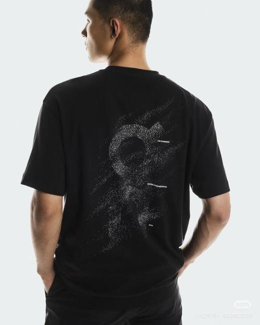 点此购买 On昂跑Club春夏季男女款泼墨印花短袖T恤 bk 341488 商品图6