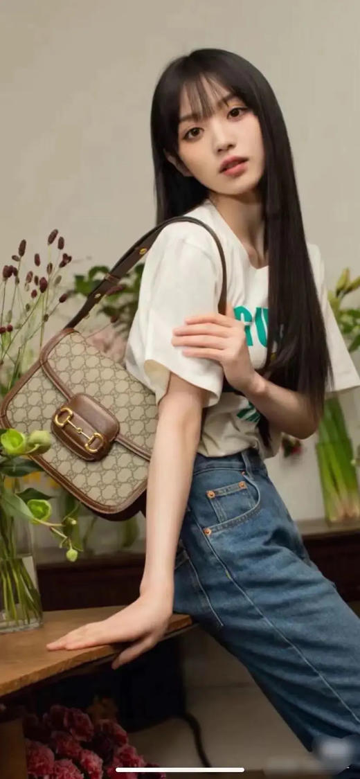 GUCCI 中号 老花拼皮 1955 马鞍包 商品图2