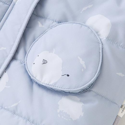 英氏童装棉服夹棉外套女宝宝可拆帽加厚棉袄YRWGJ42335A 商品图1