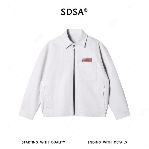 SDSA男装2026新款高贵轻奢老钱风复古纯色翻领夹克外套百搭简约 商品图0
