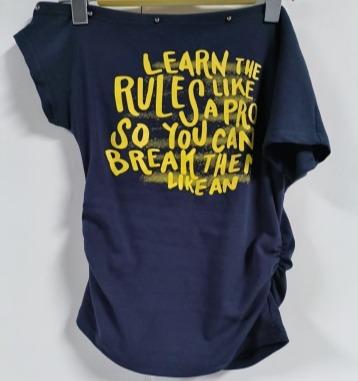 NC字母印花斜领短袖T恤50806秋季010073080115 商品图0