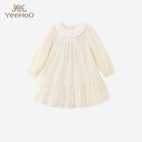 英氏女宝宝长袖连衣裙新网纱公主裙26春夏新品YRLAJ1S005A
