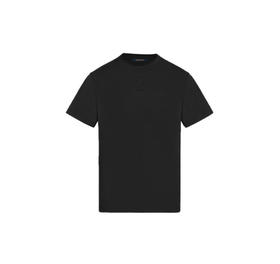 L-T （男装）25ss黑色压纹标识T恤