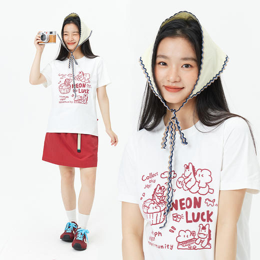 【出游季特惠-春夏新品】ACMEITEM爱棵米-女士短袖T恤GAH2440804A 商品图1