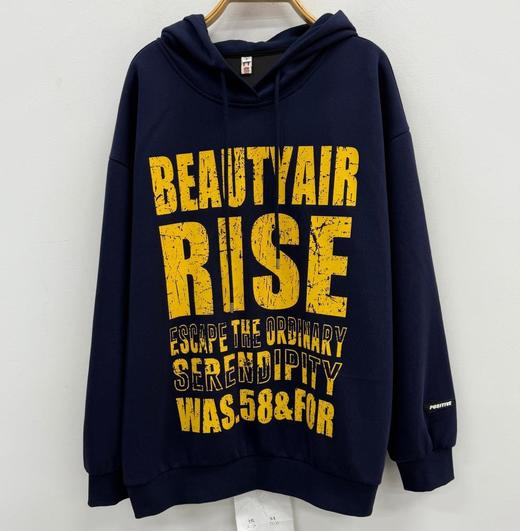 NC连帽大幅字母印花长袖卫衣50802（蓝）秋季253021300321 商品图0