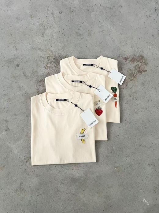 【2fz1】情侣时尚新款水果刺绣夏日短袖T恤！！ 商品图1