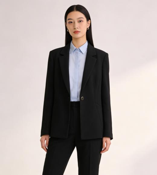 G2000女装SS26商场新款【凉感/防紫外线/可机洗/配胸针】通勤西装外套61211013 商品图1