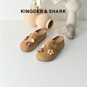 经典鲨2026年夏专柜新品可爱软趴趴舒适厚底勃肯鞋半拖鞋女KW390-629031