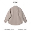 SDSA男装2026新款高贵轻奢简约抽象人脸印花按扣衬衫百搭高级感 商品缩略图4
