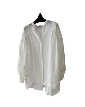 女款亚麻长袖衬衫ba