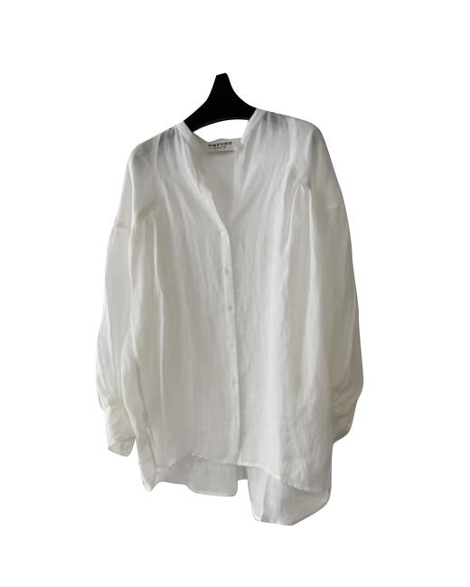 女款亚麻长袖衬衫ba 商品图0