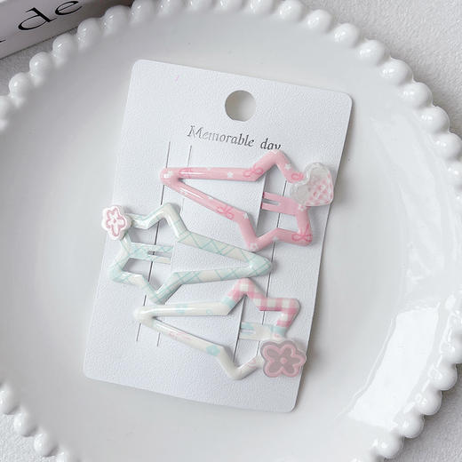 碎花拖尾星星组合发夹（3个）-纪念日百货门店同款169149417 商品图3