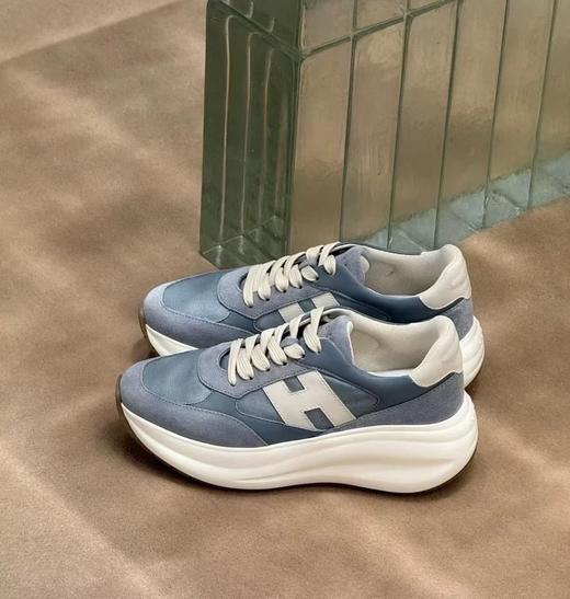 经典系列  老渠道    H泡芙鞋   拼色厚底运动鞋  6cm增高 超轻休闲鞋 商品图1