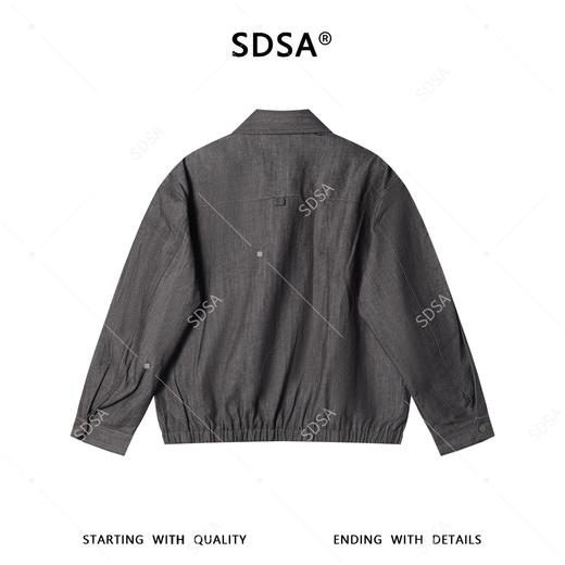 SDSA男装2026新款高贵轻奢老钱风复古纯色翻领夹克外套百搭简约 商品图4