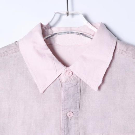 SDSA男装2026新款高贵轻奢韩版简约扎染纽扣长袖衬衫休闲百搭衬衣 商品图1