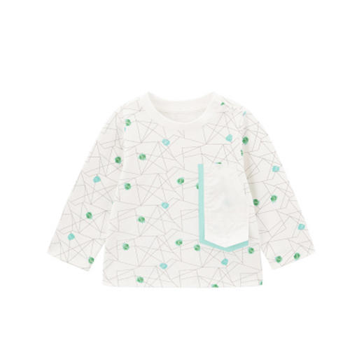 英氏男童装春季新款纯棉圆领长袖套头卫衣T恤YRTAJ10015A01 商品图4