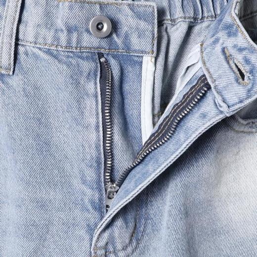 SDSA男装2026新款高贵轻奢美式复古百搭破洞牛仔裤时尚磨白长裤 商品图1