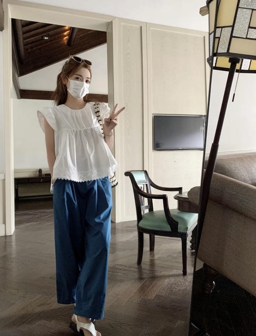 小拉夫气球🎈棉质九分裤 商品图1