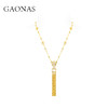 GAONAS高纳仕 龙马时尚贵气流苏金色项链11919XGO 商品缩略图2