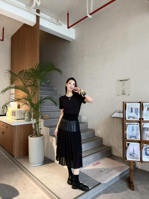 【纸片人系列】噢蜜ooomeooo小圆领高弹正肩t 商品图12