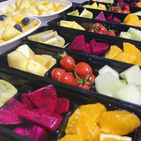 春日限定一人份果切（六宫格）水果当日随机 需定制联系客服