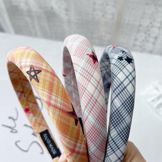 韩系学院风格纹星星发箍-纪念日百货门店同款169393452 商品图2