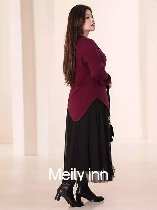 【群内福利】100%羊毛套头衫，贴肤穿特别舒服，针织衫不规则套头衫，宽松显瘦 商品图2