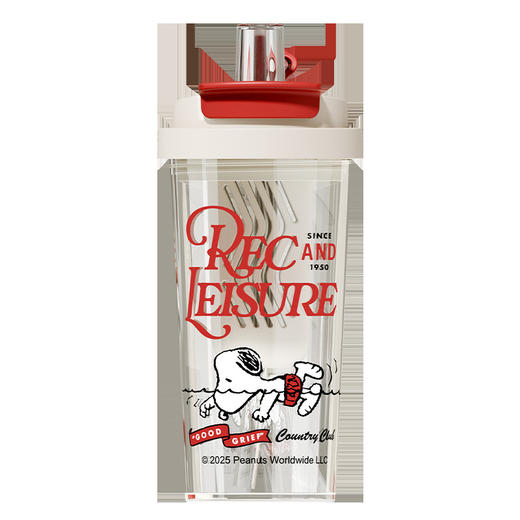 【一杯双饮❗独立茶仓】夏季可爱史努比一盖双饮杯全身可拆洗独立茶仓带吸管水杯。rh 商品图3