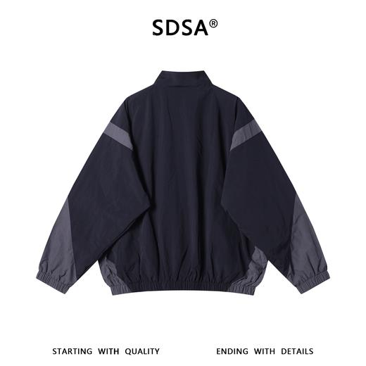 SDSA男装2026新款高贵轻奢老钱风拼接拉链立领夹克外套简约百搭 商品图4