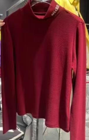 NC小高领针织打底衫50912（黑红）冬季954010120321 商品图1