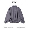 SDSA男装2026新款高贵轻奢韩版双面撞色褶皱肌理立领夹克百搭宽松 商品缩略图4