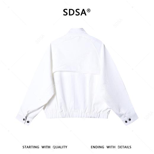 SDSA男装2026新款高贵轻奢韩版简约纯色立领工装夹克百搭通勤外套 商品图4
