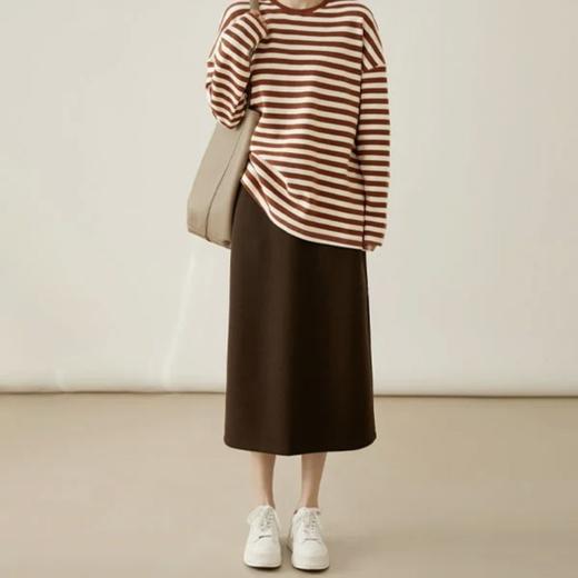 【法式慵懒风 醋酸羊毛半身裙】垂顺百搭 遮胯显瘦 柔软舒适 ZXT 商品图8