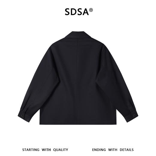 SDSA男装2026新款高贵轻奢复古简约扎染简约翻领夹克外套百搭时尚 商品图4
