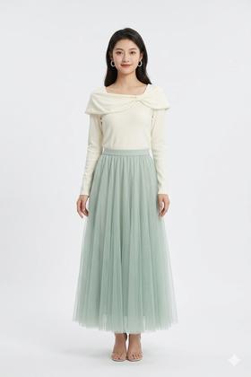 空境|仙气灵动松紧腰纱裙