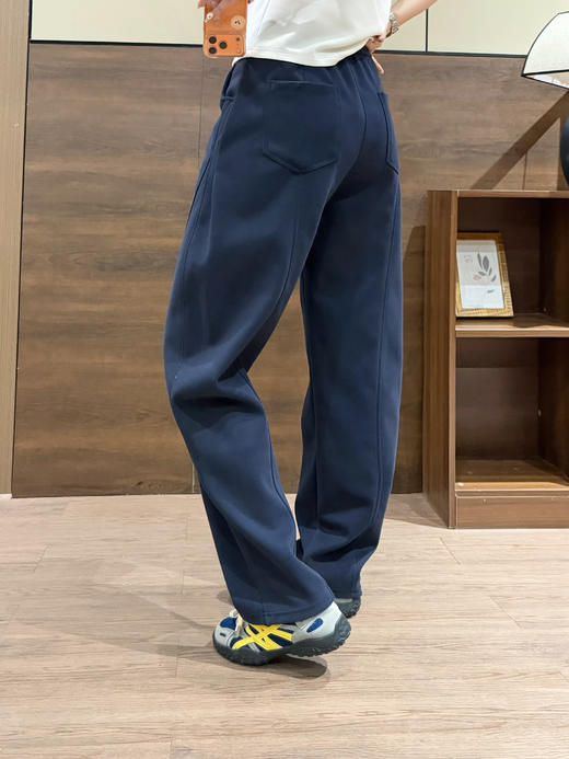 春夏纯棉卫裤Lulu松紧腰小坠子弯刀裤 商品图12