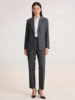 G2000女装SS26商场新款【BLACK】【棉羊毛混纺/可机洗】修身西装外套61914013 商品缩略图1