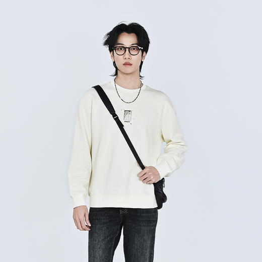 【新品上新】HX 春季圆领卫衣S106611017101/02 商品图1
