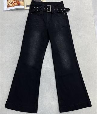 NC配腰带洗水高腰微喇叭裤51025冬季056564201122 商品图0