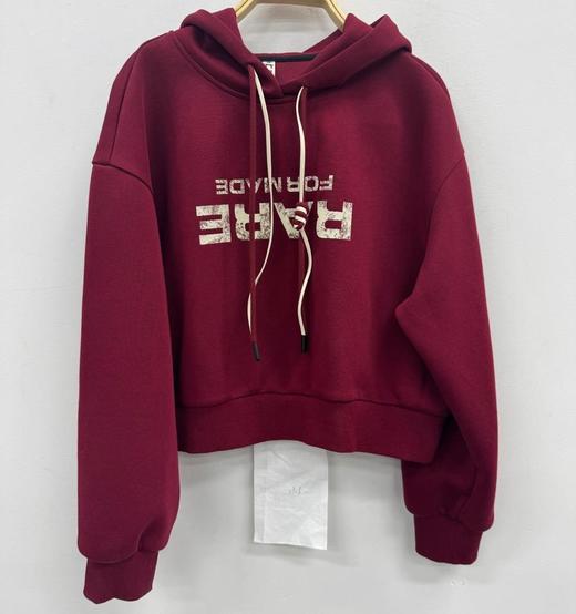 NC连帽抽绳短款长袖卫衣51009（红）冬季954011330321 商品图0