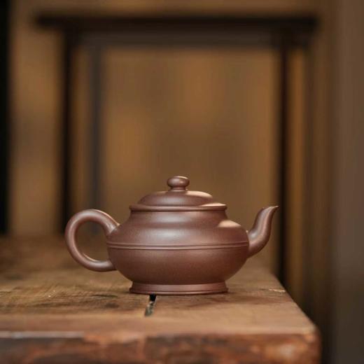 上新！「扁灯」180cc  黄龙山紫泥 作者蔡春妮  宜兴紫砂 商品图1