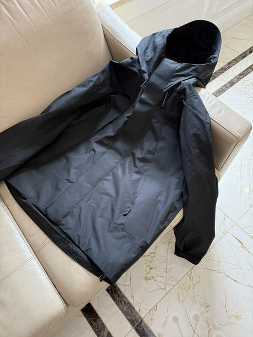 37-8 韩国单 圆正 两棵树 男士冲锋夹克 老朱176/148穿黑色L宽松合适 穿卡其XL偏大 商品图13