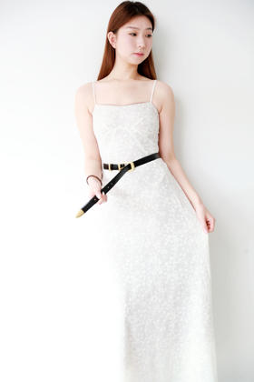 时髦又好看，订单出口法国。复古黄铜五金牛皮革腰带皮带E030788